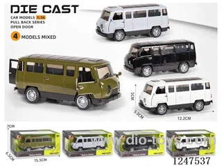 1:36 pull back alloy car 3 doors openable W L/M