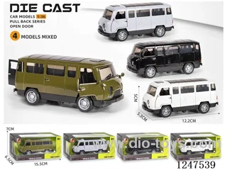 1:36 pull back alloy car 3 doors openable