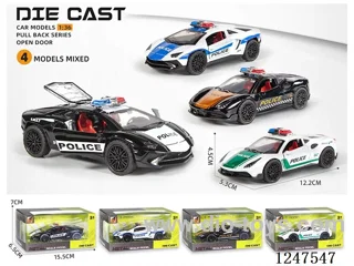 1:36 pull back alloy car 3 doors openable W L/M