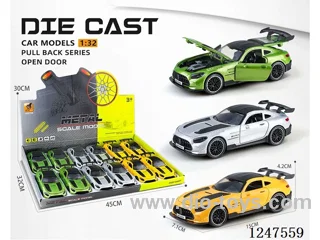 1:32 pull back alloy car 4 doors openable 12PCS W L/M included battery