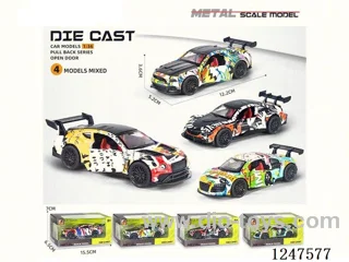 1:36 pull back alloy car 3 doors openable W L/M