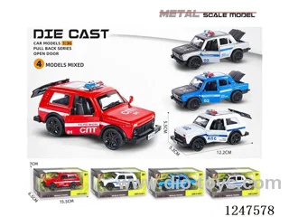 1:36 pull back alloy car 3 doors openable W L/M