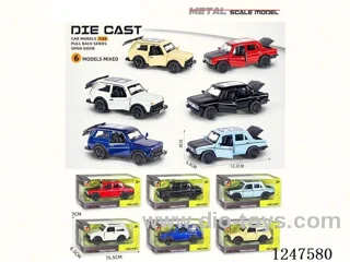 1:36 pull back alloy car 3 doors openable W L/M