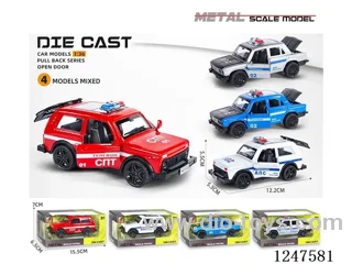 1:36 pull back alloy car 3 doors openable