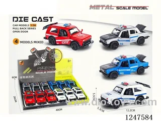 1:36 pull back alloy car 3 doors openable 12PCS W L/M