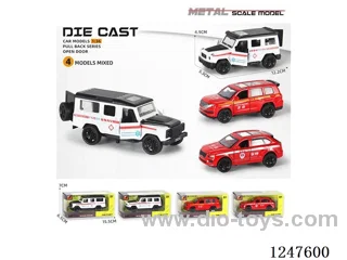 1:36 pull back alloy car 3 doors openable W L/M