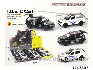 1:36 pull back alloy car 3 doors openable 12PCS W L/M