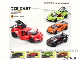 1:36 pull back alloy car 3 doors openable W L/M