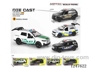 1:36 pull back alloy car 3 doors openable W L/M