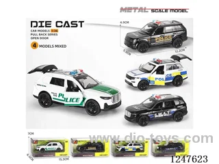 1:36 pull back alloy car 3 doors openable