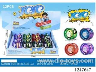 Alloy Yoyo 3 Bearings (Dazzling Colours)12PCS