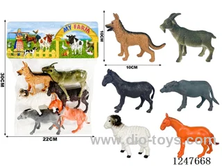 6PCS PVC Animal Set