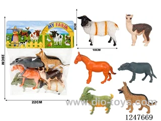 6PCS PVC Animal Set
