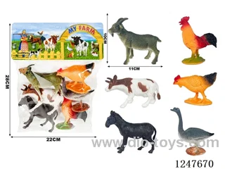 6PCS PVC Animal Set