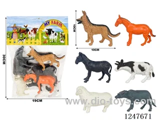 6PCS PVC Animal Set