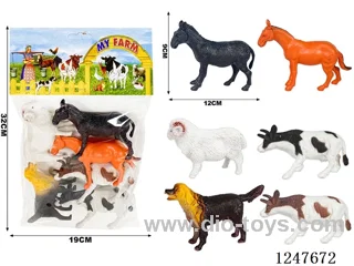 6PCS PVC Animal Set
