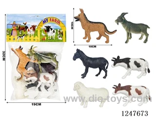 6PCS PVC Animal Set