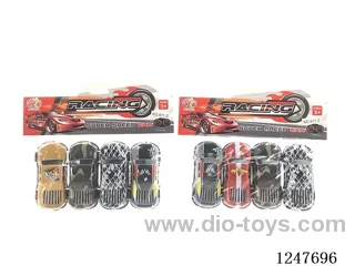 Light alloy pull back car