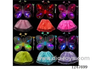 Single layer light up wings + skirt