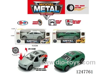 pull back alloy car W L/M included battery -2 colors mixed