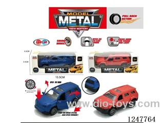 pull back alloy car W L/M included battery -2 colors mixed