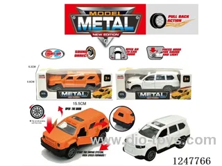 pull back alloy car W L/M included battery -2 colors mixed