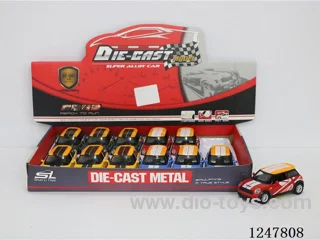 1:30 pull back alloy car 12PCS