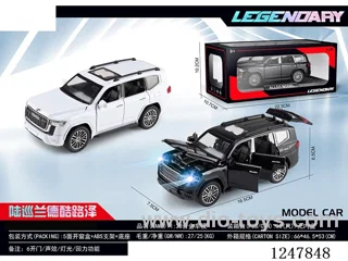 1:28 pull back alloy car W L/M 2 colors mixed
