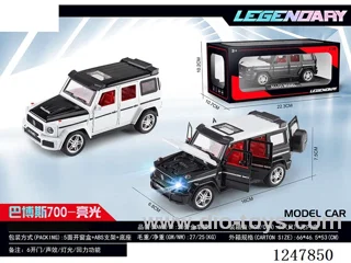 1:28 pull back alloy car W L/M 2 colors mixed