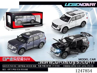 1:28 pull back alloy car W L/M 3 colors mixed