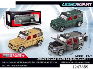 1:28 pull back alloy car W L/M 3 colors mixed