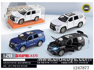 1:28 pull back alloy car W L/M 2 colors mixed included battery