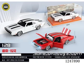 1:28 pull back alloy car W L/M 2 colors mixed included battery