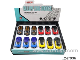 1：43 pull back alloy car 12PCS