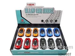 1：43 pull back alloy car 12PCS
