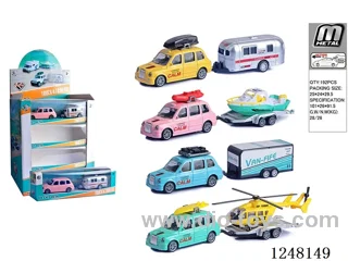 pull back alloy car 16PCS