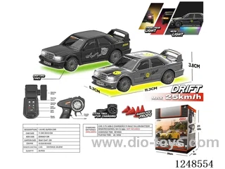1:43 2.4G ESP Gyro Full Scale RC 4WD Drift Car with Servo /Lights Included Battery