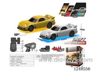 1:43 2.4G ESP Gyro Full Scale RC 4WD Drift Car with Servo /Lights Included Battery