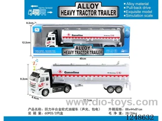 pull back half alloy Euro tanker W L/M included battery