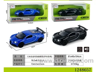 1:36 Alloy Bugatti Model W L/M included battery
