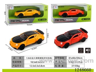 1:36 Alloy Bumblebee Model W L/M included battery