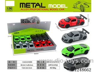 1:36 Alloy Car Model Set 12PCS