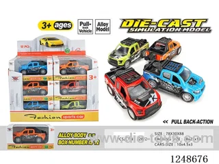 1:40 pull back alloy car 12PCS