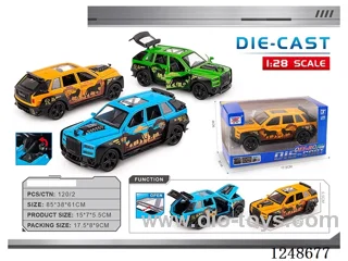 1:28 pull back alloy car