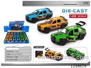 1:28 pull back alloy car 12PCS