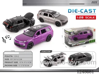 1:28 pull back alloy car W L/M included battery