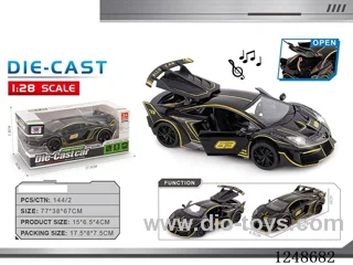 1:28 pull back alloy car W L/M included battery