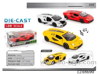 1:28 pull back alloy car W L/M included battery