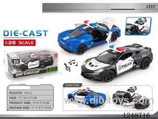 1:28 pull back alloy car W L/M included battery