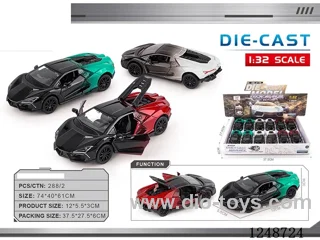 1:32 pull back alloy car 12PCS
